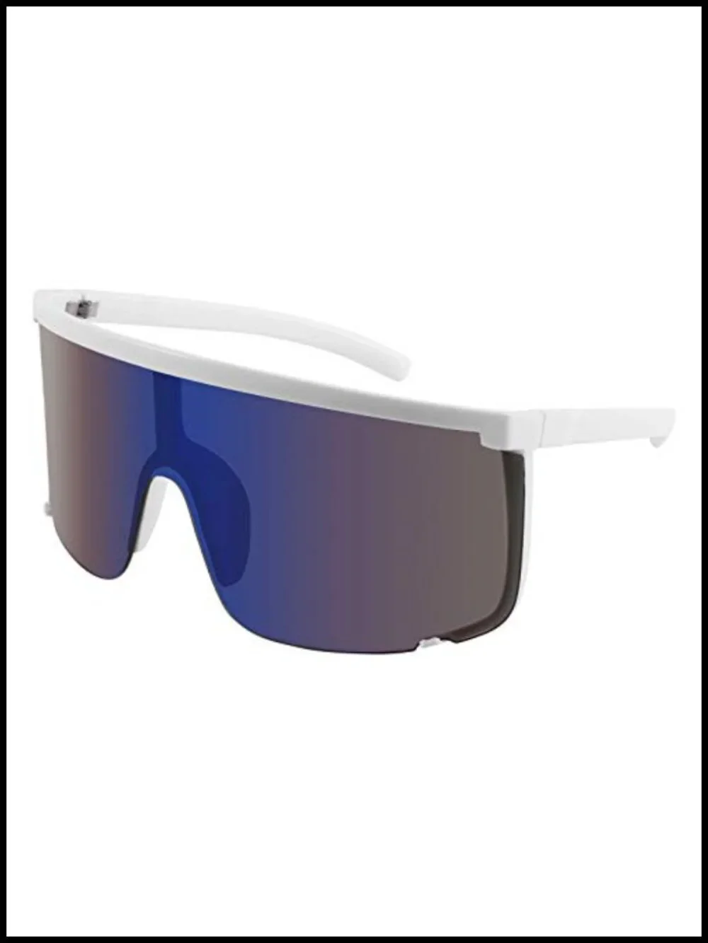 Oversized Shield Sunglasses UV400 Protection Cycling Outdoor Sports Visor Shades